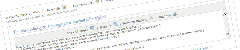 Template Manager